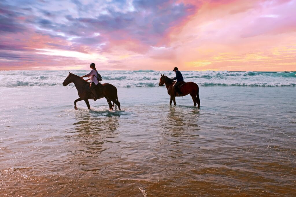 Horseback riding at islantilla beach