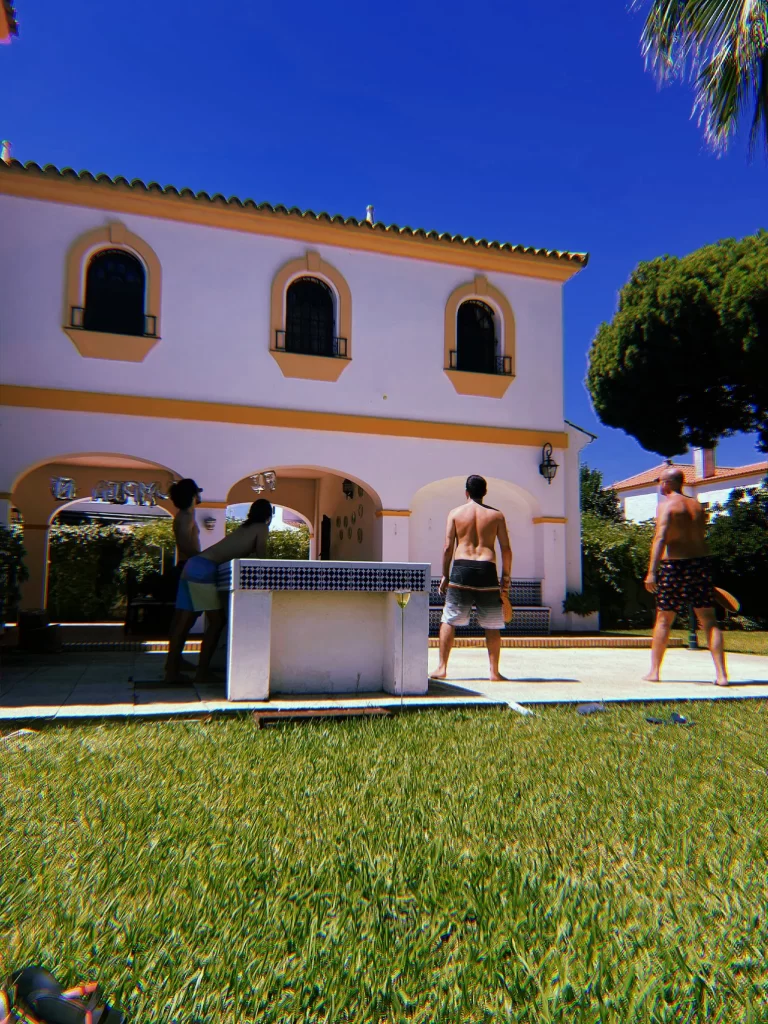 Villa la caleta backyard