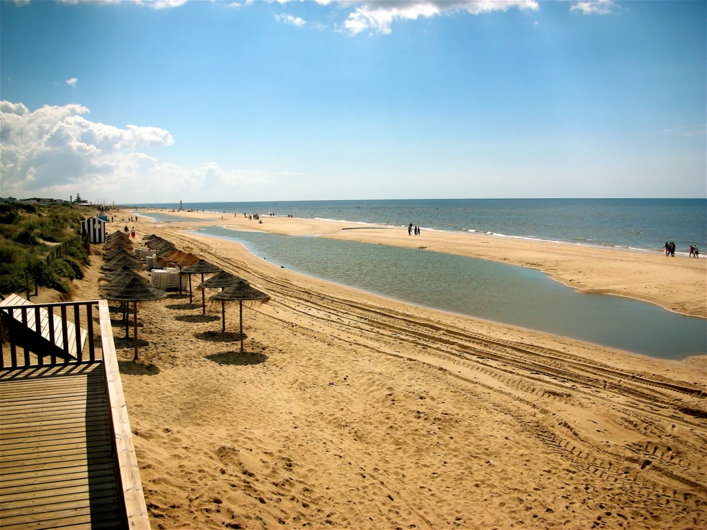 Islantilla beach during the day