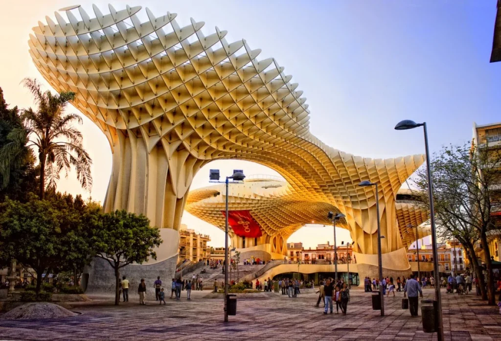 Friends and Families walking in Seville