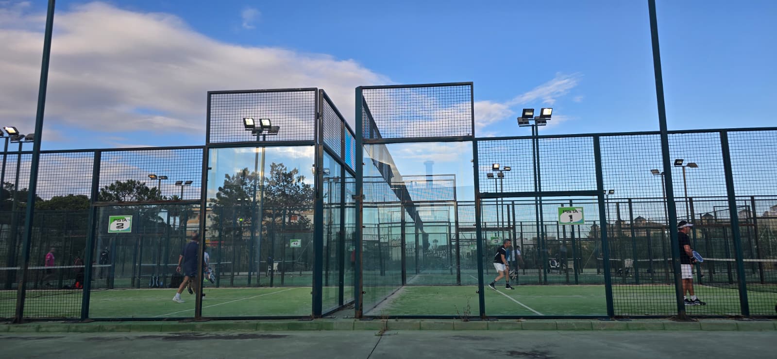Padel courts near Villa La Caleta
