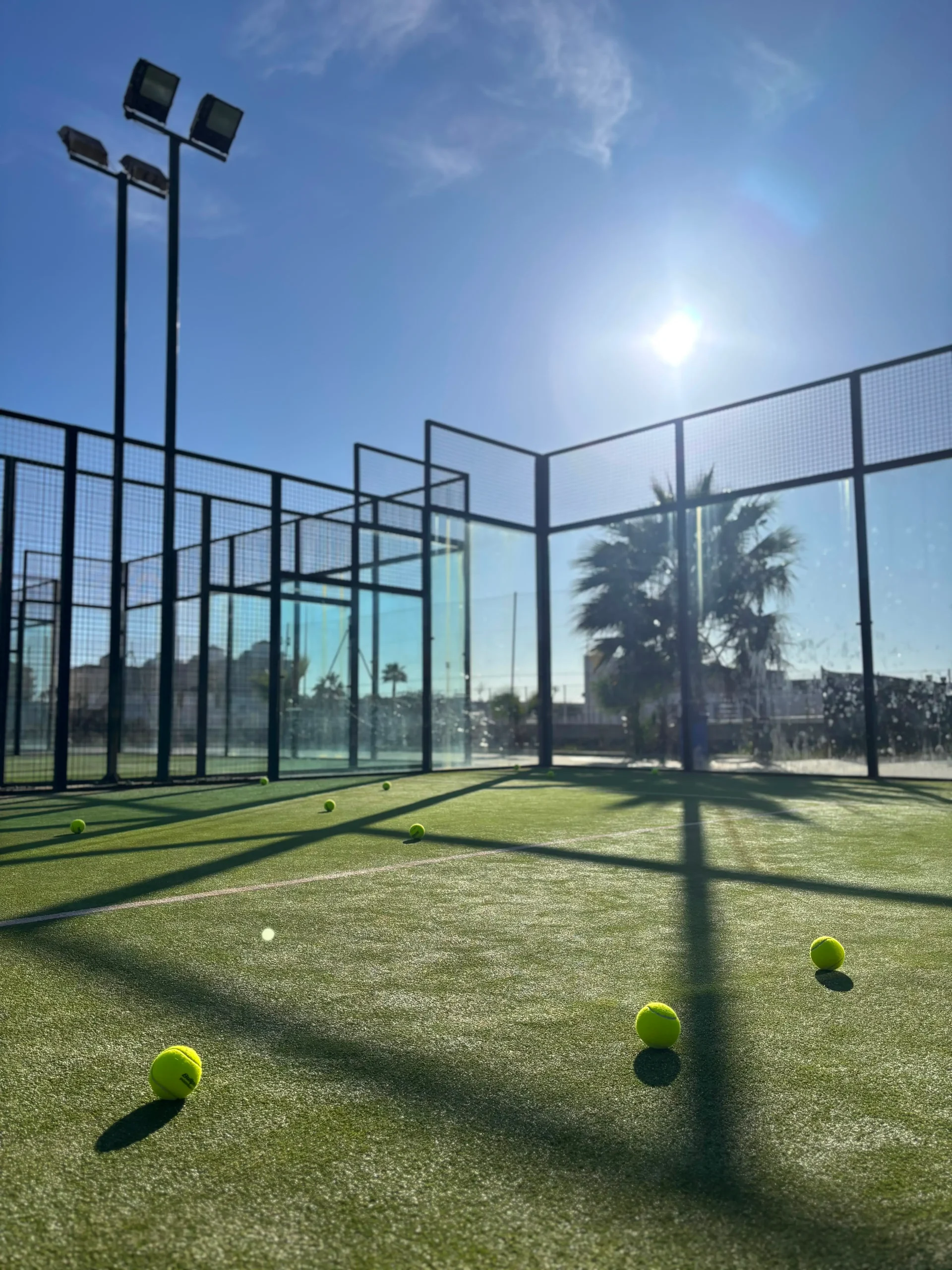 Padel training at the club